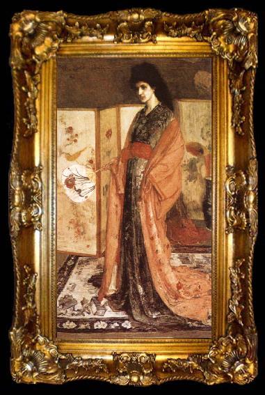 framed  James Abbott McNeil Whistler Rose and Silver, ta009-2